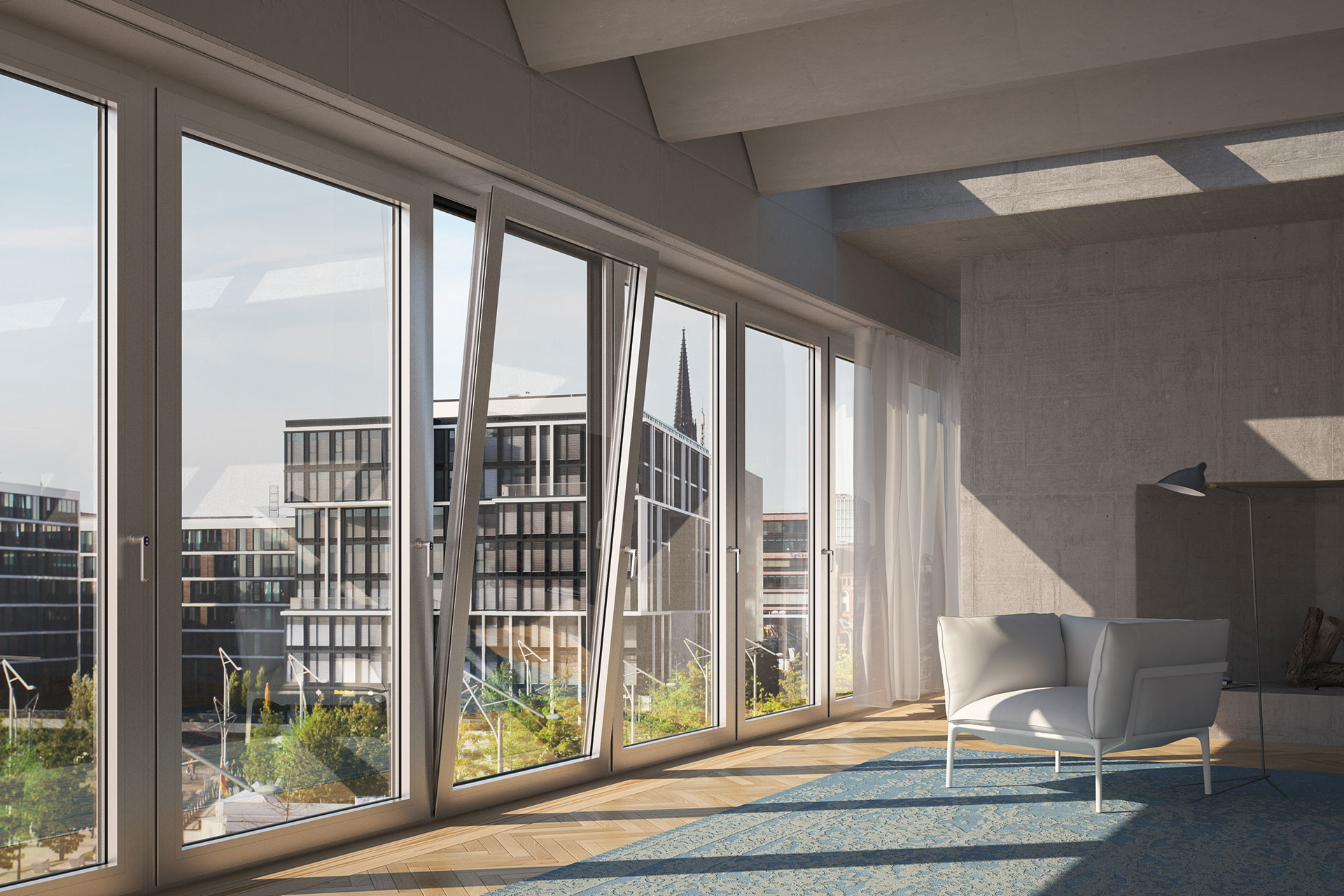 bodentiefe Aluminium Fenster bodentiefe Aluminium Fenster